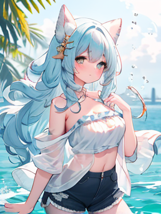 蓝色最佳颜色搭配图打底衫图片（女士版）